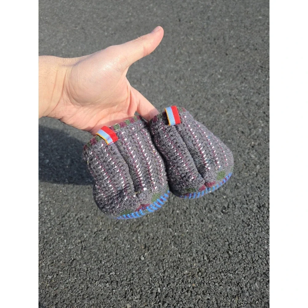 Bombas Gripper Slipper Mens Large Fair‎ Isle Booties